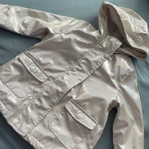 Girls fleece lined raincoat!